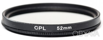 Світлофільтр PowerPlant CPL 52 мм - це циркулярний поляризаційний фільтр, призна. . фото 1