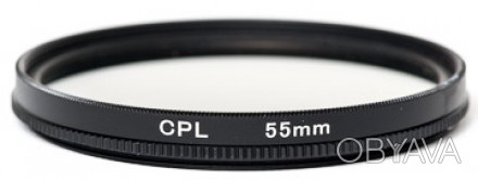Світлофільтр PowerPlant CPL 55 мм - це циркулярний поляризаційний фільтр, призна. . фото 1