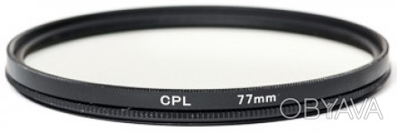 Світлофільтр PowerPlant CPL 77 мм - це циркулярний поляризаційний фільтр, призна. . фото 1