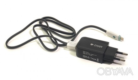 Мережевий зарядний пристрій PowerPlant W-280 USB 5V 2A Lightning LED
Зарядний пр. . фото 1