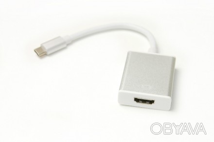 Кабель-перехідник PowerPlant HDMI female - USB Type-C, 0.15m використовується дл. . фото 1
