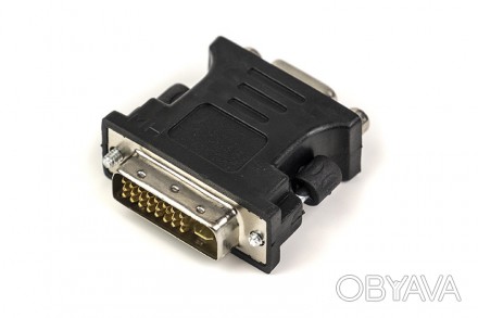 Перехідник PowerPlant VGA - DVI-I (24+5 pin), чорний
VGA (англ. Video Graphics A. . фото 1