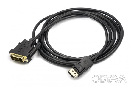 Кабель PowerPlant DisplayPort — DVI, 3м
DisplayPort - стандарт сигнального інтер. . фото 1