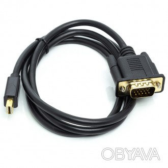 Відео кабель PowerPlant mini DisplayPort (M) - VGA (M), 1 м
Кабель-перехідник mi. . фото 1