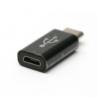 Перехідник PowerPlant micro USB - Type-C. Бородянка. фото 1 Перехідник PowerPlant micro USB - Type-C. Бородянка. фото 1