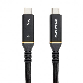 Кабель PowerPlant USB4, USB-C - USB-C, 40Gbps, 100W, 20V/ 5A, 8K/ 60HZ, 1м. Бородянка. фото 1 Кабель PowerPlant USB4, USB-C - USB-C, 40Gbps, 100W, 20V/ 5A, 8K/ 60HZ, 1м. Бородянка. фото 1