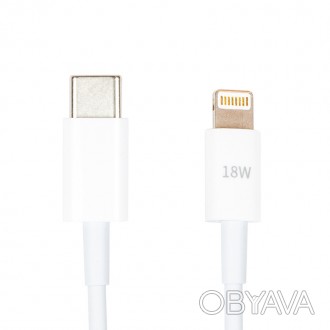 
Кабель USB Type-C - Lightning для зарядки та передачі даних зі смарт-пристроїв.. . фото 1