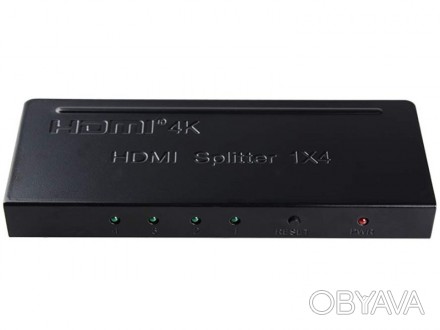 Цей міні-розгалужувач HDMI 1x4 4K використовує одне джерело HDMI для доступу до . . фото 1