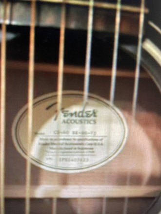 Гитара Fender C 60. . фото 6