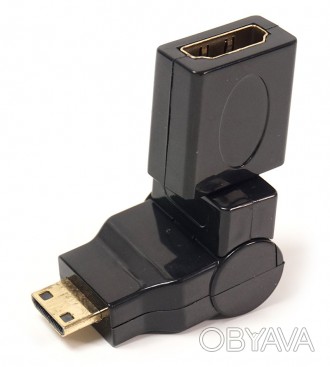 Перехідник PowerPlant HDMI AF - mini HDMI AM, 360 градусів
High-Defenition Multi. . фото 1