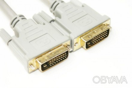 Відео кабель PowerPlant DVI-D 24M-24M, 1.5m, Double ferrites
DVI - стандарт на і. . фото 1