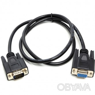 Відео кабель PowerPlant VGA (M) - VGA (F), 1 м
VGA - компонентний відеоінтерфейс. . фото 1