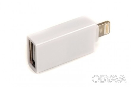 Перехідник PowerPlant OTG USB 2.0 - Lightning дає можливість з'єднати через USB . . фото 1