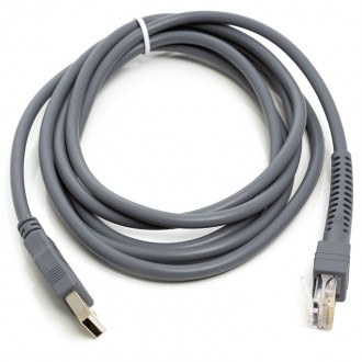 Кабель для сканерів штрих-коду PowerPlant USB (M) - RJ45 (M), 1 м. Бородянка. фото 1 Кабель для сканерів штрих-коду PowerPlant USB (M) - RJ45 (M), 1 м. Бородянка. фото 1