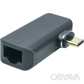
Магнітний адаптер-перехідник USB Type-C - RJ-45, 100/1000Mb Ethernet
Особливост. . фото 1