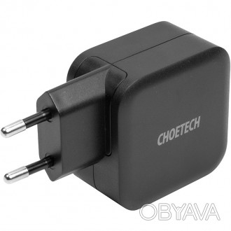 
Зарядний пристрій Choetech GaN USB C, PD забезпечує найкращі характеристики зар. . фото 1