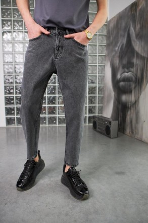 Мужские джинсы мом Турция классические укороченные Джинсовые штаны модные коттон. . фото 7