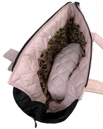 Сумка переноска для собак сумка стеганая с карманом и подушкой водоотталкивающая. . фото 3