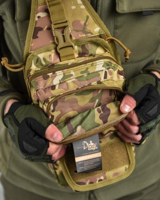 Тактична сумка через плече нагрудна сумка слінг однолямкова військова 5 л
Рюкзак. . фото 5