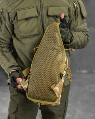 Тактична сумка через плече нагрудна сумка слінг однолямкова військова 5 л
Рюкзак. . фото 11