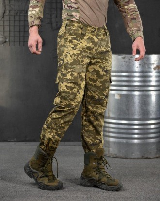 Чоловічі тактичні штани зсу піксель військові штани з кишенями армійські з утяжк. . фото 6