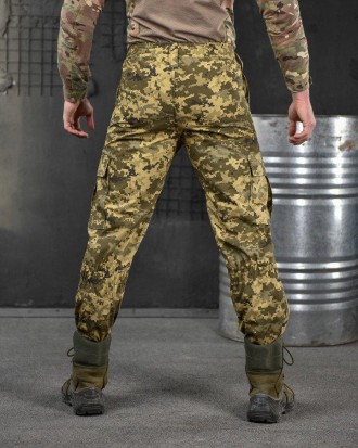 Чоловічі тактичні штани зсу піксель військові штани з кишенями армійські з утяжк. . фото 8