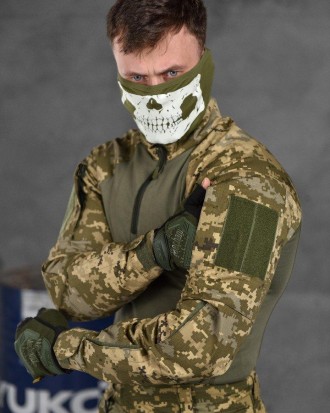 Військова форма ЗСУ демісезон тактичний костюм сорочка убакс+штани піксель
матер. . фото 8