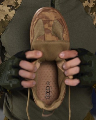 Чоловічі Тактичні Кросівки Мілітарі з Пресскожі Військові кроси для чоловіків Ар. . фото 9
