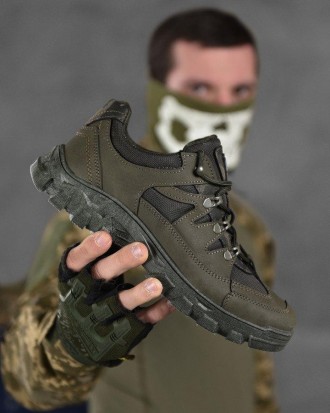 Чоловічі Тактичні Кросівки Мілітарі з Пресскожі Військові кроси для чоловіків Ар. . фото 5