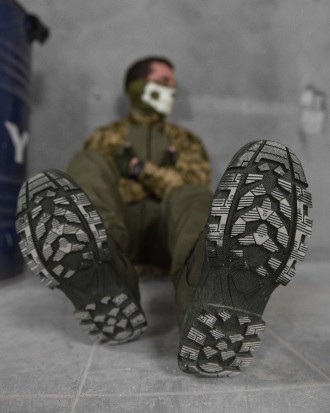 Чоловічі Тактичні Кросівки Мілітарі з Пресскожі Військові кроси для чоловіків Ар. . фото 11