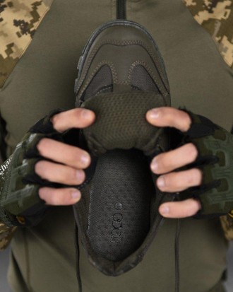 Чоловічі Тактичні Кросівки Мілітарі з Пресскожі Військові кроси для чоловіків Ар. . фото 9