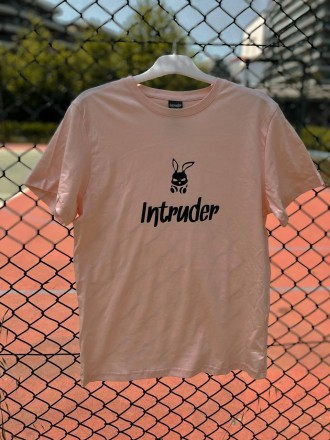 Мужская футболка Intruder Bunny хлопок c лого и надписью классическая однотонная. . фото 8