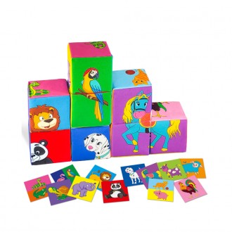 Набір м'яких кубиків "Розумні кубики" МС090501-06
С кубиками от ТМ MACIK малыш: . . фото 2