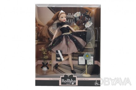 Лялька "Emily" з аксесуарами, шарнірна QJ101C р.28.5*6.5*36см. . фото 1