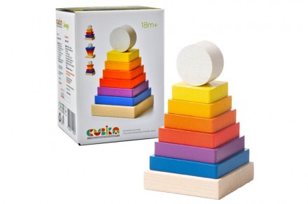 Пірамідка LD-14 - нова цікава іграшка для малюка
Дерев'яна пірамідка незвичайної. . фото 2