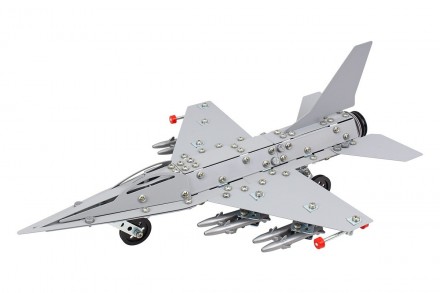 Металлический конструктор "Истребитель F-16" (Технок 9598) 430 деталей. 0,815 кг. . фото 3