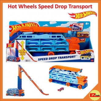 Грузовик-транспортер "Суперспуск" серии Hot Wheels City объединяет удобство крут. . фото 2