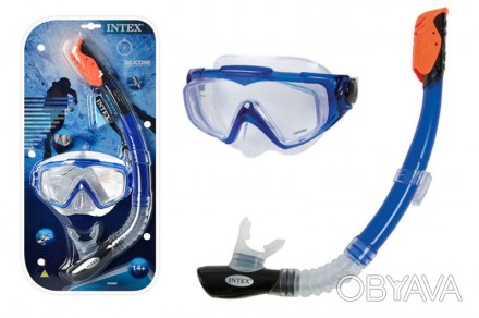 Набір для плавання INTEX маска+трубка (14р) 55962. . фото 1