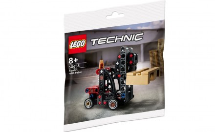LEGO Technic Навантажувач з піддоном (30655). . фото 2