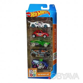 Набір машинок Хот Вілс 5 шт Hot Wheels HW Design Lab HLY72. . фото 1