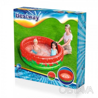 Дитячий надувний басейн Bestway Полуниця 51145
 Дитячий надувний басейн Bestway . . фото 1