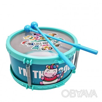 Детский барабан с диаметром 18 см – это идеальный музыкальный инструмент д. . фото 1