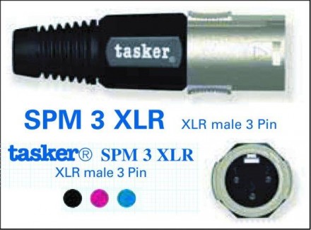 Разъем Tasker SPM3XLR M XLR 3 Pin Male connector (23322) (SPM3XLR M)
Металевий 3. . фото 2