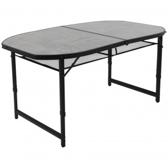 Більша версія столу Bo-Camp Northgate Oval 150x80 cm Black/Grey, відрізняється в. . фото 2