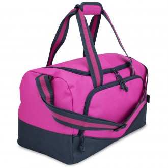 Компактна і легка сумка для фітнесу і подорожей Semi Line 29 Pink/Navy (A3026-2). . фото 4