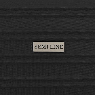 Валіза Semi Line T5636-1 завдяки імітованим накладкам на кутах має більш надійни. . фото 10