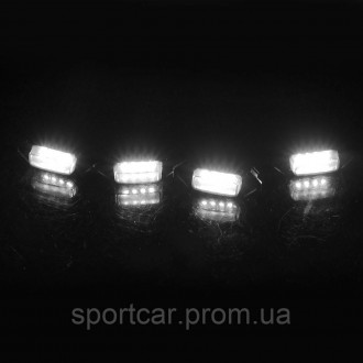 Габаритные огни 12V белые,подсветка для радиатора авто,светодиодные габариты реш. . фото 9