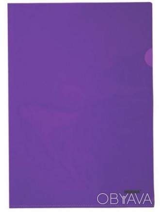 Папка-куточок А4 Norma PР щільна фіолетова. . фото 1