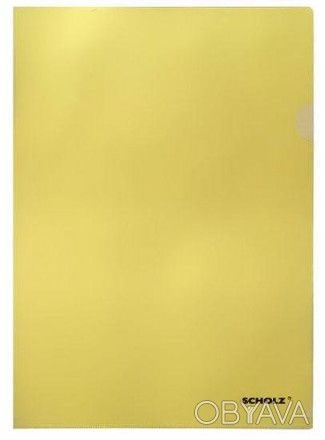 Папка-куточок А4 Scholz PР 180мкн жовта. . фото 1