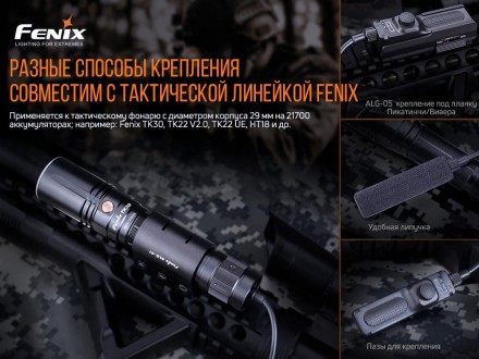 
Опис виносної тактичної кнопки Fenix AER-04 для ліхтарів слід HT18/ TK22 UE/ TK. . фото 10